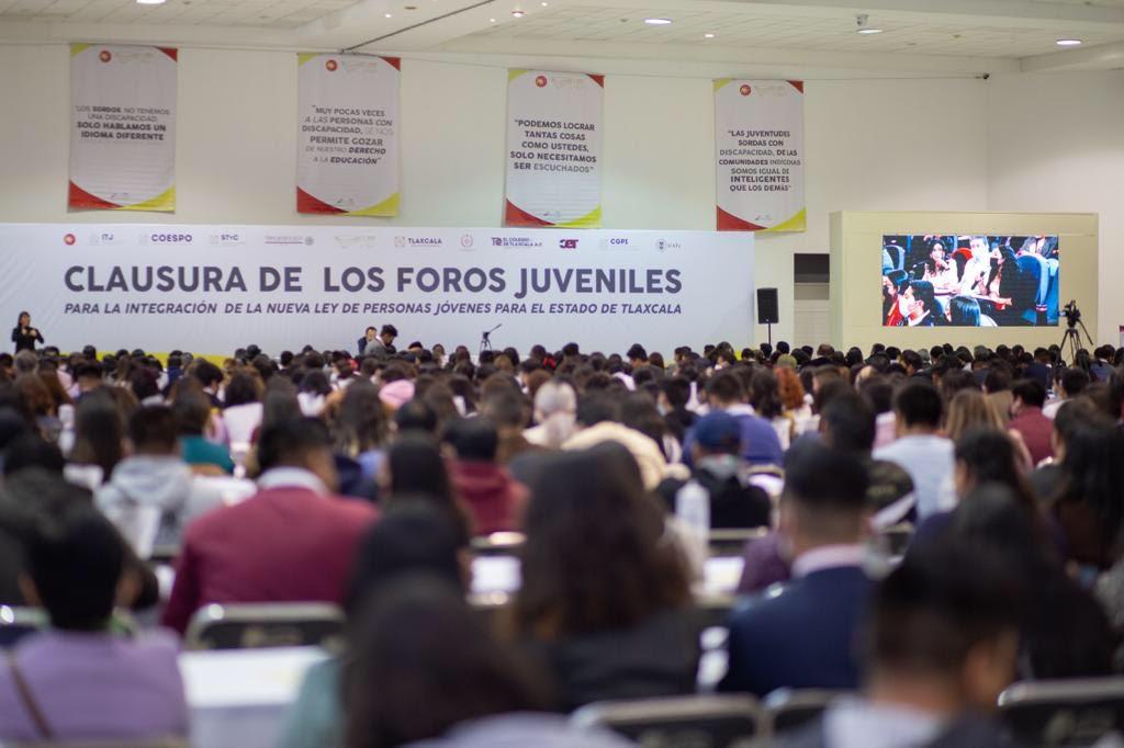 Clausuran foros para crear la nueva Ley de Juventudes de Tlaxcala
